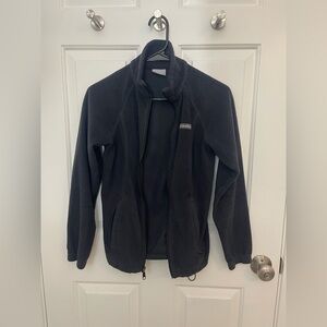Columbia Black Zip-Up Fleece Jacket